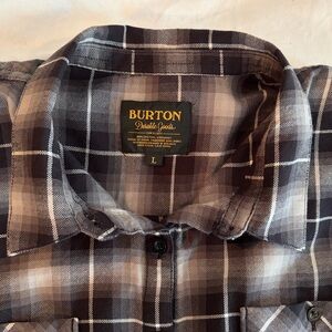 Burton Shirt Dress Black Grey & White Plaid